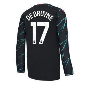 Manchester City Kevin De Bruyne #17 Rezervni Dres 2023-24 Dugim Rukavima